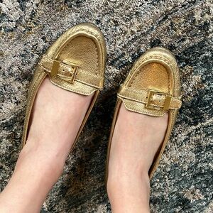 Gold Michael Kors Loafers 6